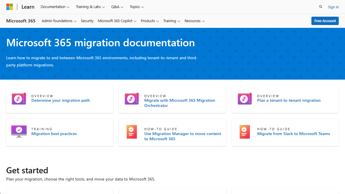 Microsoft consolidates Microsoft 365 migration guidance into a single documentation centre